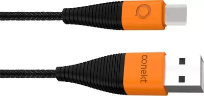 conekt USB Type C Cable 1.2 m TYPE-C (Compatible with Mobiles, Orange Black) conekt USB Type C Cable 1.2 m TYPE-C (Compatible with Mobiles, Orange Black)